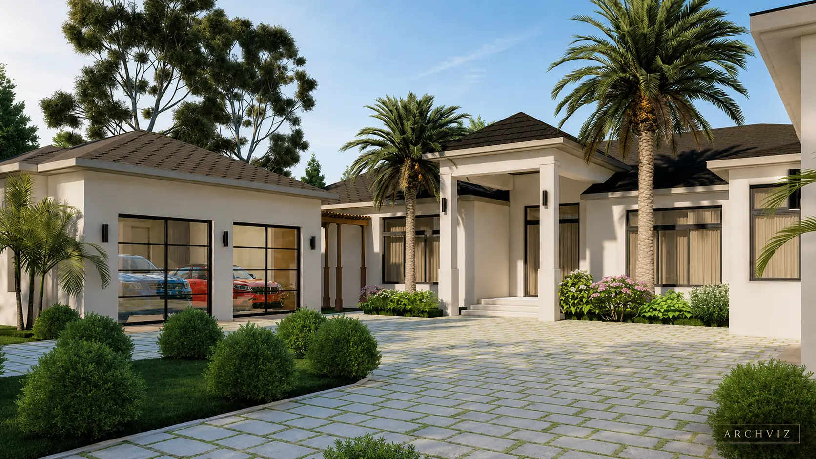 Exterior Car Parking Design - Architecture Visualization visualization screenshot 1